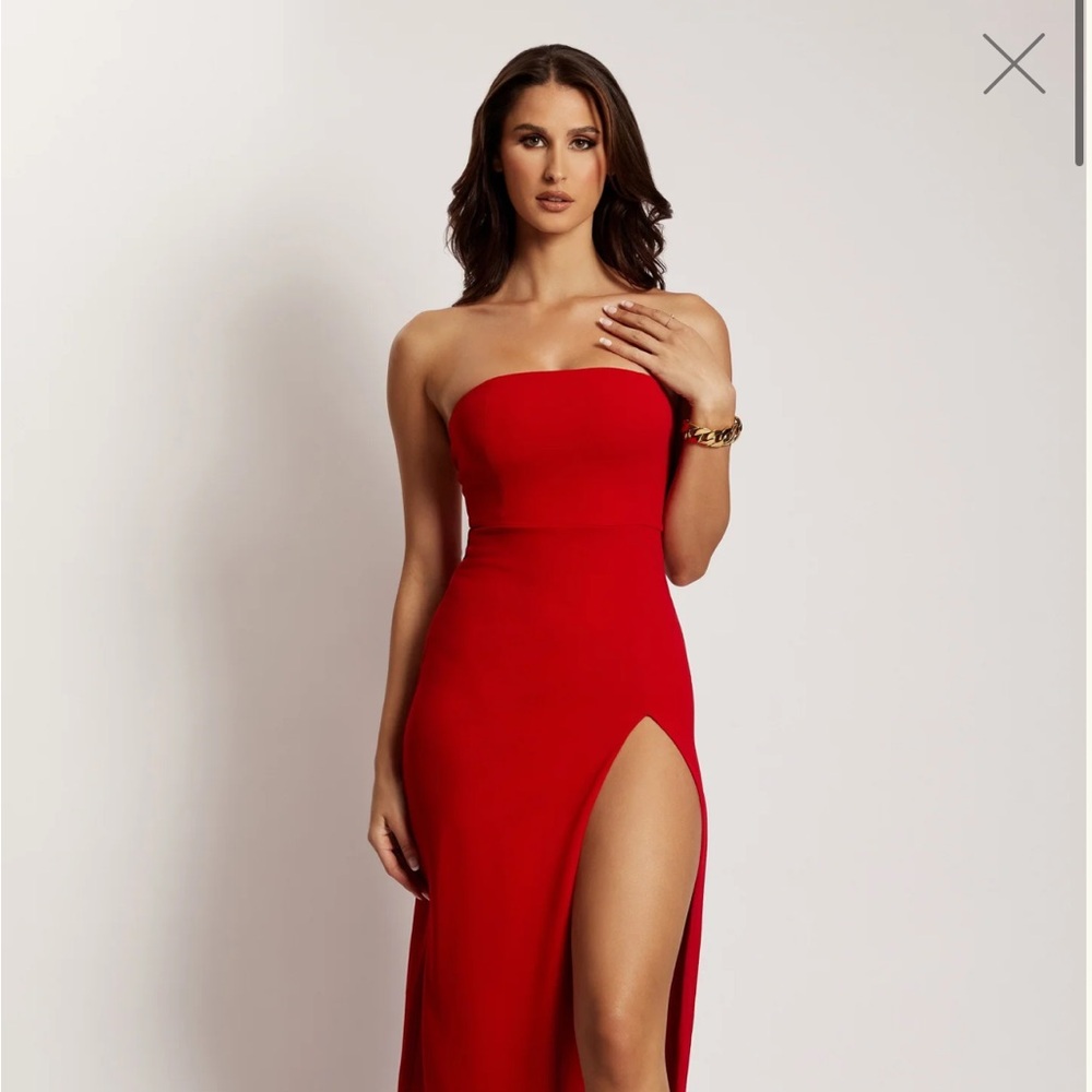 MESHKI NWT Red Rachel Dress